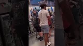 Crazy public freakout at this Walmart but luckily for one shopper they took the high road walmart [upl. by Sajet382]