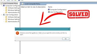 Windows Cannot Find gpeditmsc  How to Enable the Group Policy Editor in Windows 10 or 11  2024 [upl. by Rramed]
