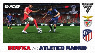 BENFICA vs ATLETICO MADRID  UEFA Champions League 202425  EA SPORTS FC 25 [upl. by Ardnasil285]