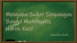 Mengapa Sudut Simpangan Bandul Matematis Harus Kecil  KERTAS CAKARAN [upl. by Yrem829]