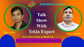 Live show with tekla expert  Eposode2 Tekla Structure  TeklaBD  Engr Maidul [upl. by Dorothee769]