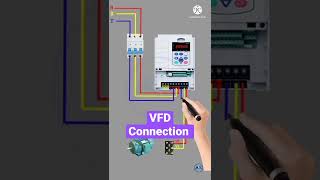 VFD Connection with 3phase Induction Motor [upl. by Navnod531]