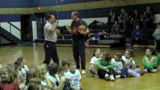 Bishop Barres conducts a CYO Basketball Clinic in Schuylkill County [upl. by Lekim27]