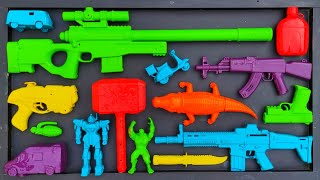 Membersihkan Nerf Ak47 Assault Rifle Shotgun Sniper Rifle Glock Pistol M16 Nerf gun Eps 121 [upl. by Haskins550]