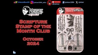 October 2024 Scripture Stamp of the Month Club  Maymay Made It [upl. by Brandea]