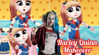 My talking AngelaHarley Quinn vs my talking Angelacosplay [upl. by Akenn]