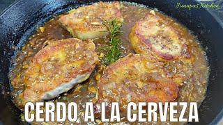 Lomo de Cerdo a la Cerveza I Juanpas Kitchen [upl. by Juxon780]