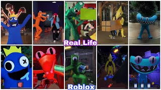 Roblox Rainbow Friends vs Real Life Rainbow Friends All New Jumpscars [upl. by Assili411]