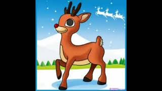 Rudolph The Red Nosed Reindeer Lyricskaraoke 🎤 [upl. by Alael]