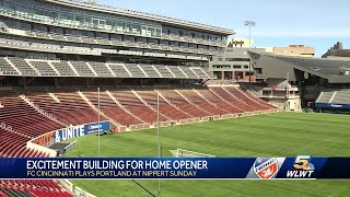 Nippert transforms ahead of FC Cincinnatis first home MLS game [upl. by Spooner]