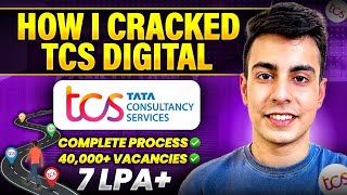 How I Got TCS Digital 7 LPA Offer  Full Roadmap  Strategy to Crack TCS NQT [upl. by Egiedan]