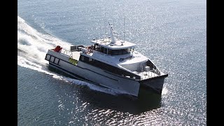 29m Catamaran Utility Vessel  Limitless  designed by Incat Crowther [upl. by Renard138]