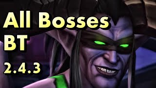 Black Temple Raid  Only Bosses  WoW 243 [upl. by Alyks]