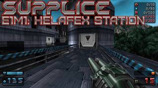 Supplice  E1M1 Helafex Station playthrough 4K  Classic shooter made with GZDoom [upl. by Pitt]