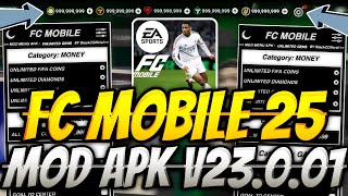 Fc Mobile 25 Mod Apk v23001 Gameplay  Fc Mobile 25 Mod Menu v23001  FC Mobile Mod Apk [upl. by Ainattirb]