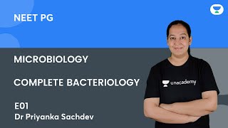 Microbiology  Complete Bacteriology E01  Dr Priyanka Sachdev  Unacademy Live  NEET PG [upl. by Jenna]