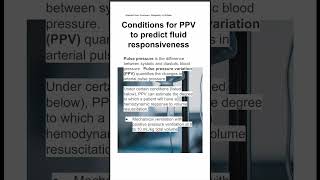 Conditions for PPV to predict fluid responsiveness [upl. by Thacker]