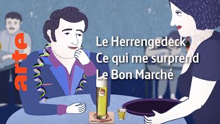 Le « Herrengedeck »  Ce qui me surprend  Le Bon marché  Karambolage  ARTE [upl. by Anitniuq]