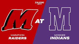 Marathon at Mosinee  2024 WIAA Boys Basketball [upl. by Arratoon102]