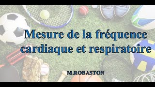 5ème  Mesure des fréquences cardiaques et respiratoires [upl. by Alvina]