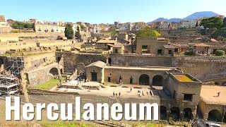 Visiting the Ruins of Herculaneum Italy walking tour in 4k [upl. by Aridnere801]