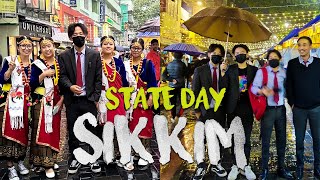 How Sikkim people Celebrate State Day in MG MARG  47th STATE DAY [upl. by Sandell]