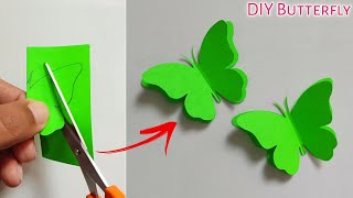 How To Make Paper Butterfly Easy  Butterfly Making With Paper  DIY Craft [upl. by Anselm99]