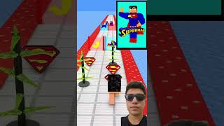 Help Superman Build a Queen Run Challenge👍 minecraft minecraftanimation shorts reaction [upl. by Enegue546]