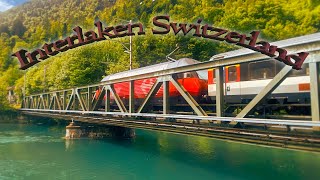 The Trains of Interlaken Switzerland [upl. by Dario]