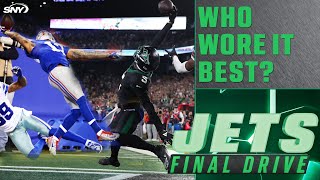 Comparing Garrett Wilson’s amazing catch to Odell Beckham Jr’s famous grab  Jets Final Drive  SNY [upl. by Navanod952]