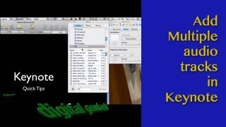 Keynote Quick Tip  Add multiple audio tracks easily [upl. by Wilkinson]