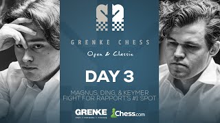 Watch Magnus Ding amp Keymer Fight To Snatch 1 Spot From Rapport GRENKE Chess Classic 2024 Rds 56 [upl. by Cesaria500]