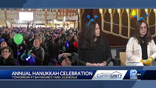 Hanukkah extravaganza returns to Bayshore mall [upl. by Annovy]