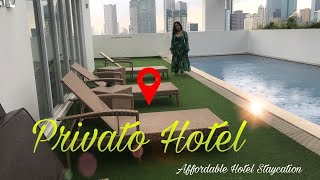 Cheapest Hotel Staycation  Privato Hotel Ortigas [upl. by Llennahc]