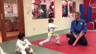 Ryden karate belt test  2 [upl. by Atirak]