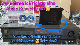 Audio Kassette Richtig aufnehmen und Pegel einstellen German Tutorial in 20244K [upl. by Elane83]