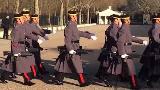 The Queens Gurkha Rifles rehearsing for Public Duties London 2019 [upl. by Margaretta]