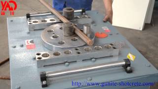 GW40GW50 Rebar BenderSteel Bar Bending Machine Video [upl. by Airdnola461]