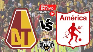 Tolima 2 vs América 1  Fecha 3  Liga I 2024 [upl. by Ddarb]