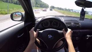 Bmw 1 series E87 20042013 60 FPS POVtest drive acceleration [upl. by Acinnod883]