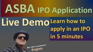 YES Bank ASBA IPO Application  How to apply in an IPO  IPO Application through Netbanking [upl. by Hedaza]