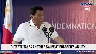 Duterte takes another swipe at Robredo’s ability [upl. by Asiuol]