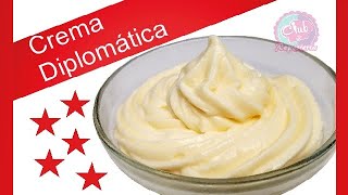 Crema Diplomática  La Combinación Perfecta de Crema Pastelera y Crema Chantilly│Club de Reposteria [upl. by Enymsaj]