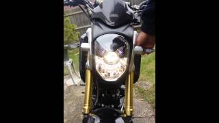 Honda msx grom 125 home made custom head light [upl. by Belier465]