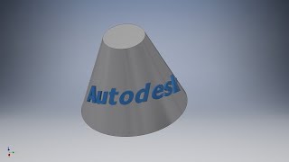 How to Autodesk Inventor 2018 Emboss amp Text [upl. by Schnabel]