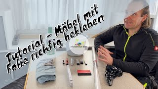 Tutorial Wohnmobil Möbel mit Folie bekleben  dcfix [upl. by Ennaid]