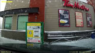 Calgary to Kananaskis on Snowy Day  Timelapse Video [upl. by Marih]