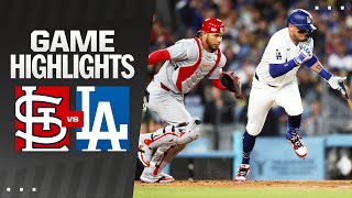 Cardinals vs Dodgers Game Highlights 32924  MLB Highlights [upl. by Asiret]