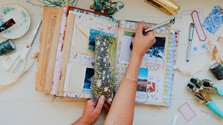 journal with me  Junk Journal January [upl. by Sabas]