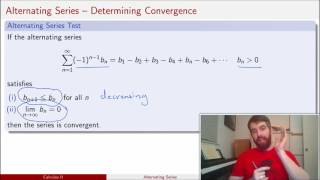 Alternating Series  Definition and Convergence [upl. by Susejedairam]